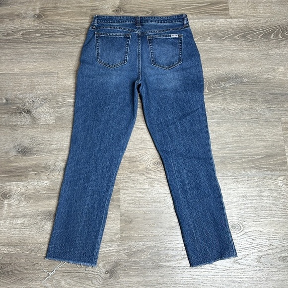 Joe’s Jeans High Rise Raw Hem Curvy Straight Leg Jeans Blue Women’s Sz 31 - Picture 6 of 11